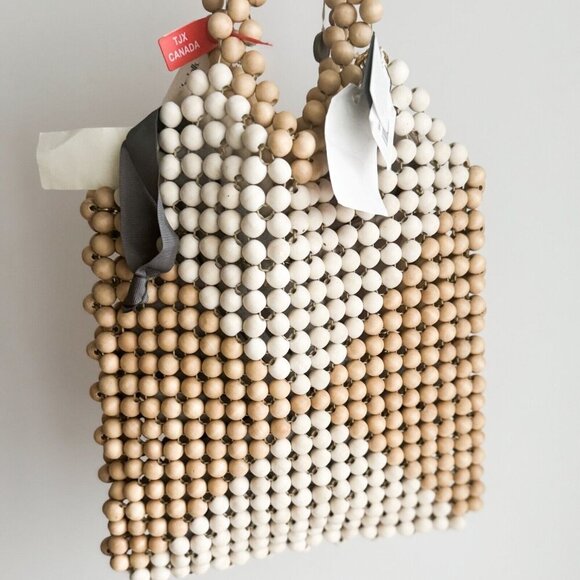 Rosantica Emi Beaded Tote w Pouch and Dust Bag - Picture 2 of 5